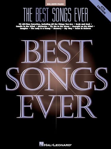 Hal Leonard The Best Songs Ever — Big-Note Piano (6th Edition)